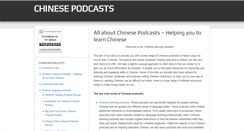 Desktop Screenshot of chinesepodcasts.com